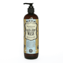 Traditional Castile Hair and Body Wash 485ml / 16.39 fl.oz-Handcrafted Skincare-100% Natural and Organic Foodgrade Ingredients-Four Cow Farm Australia