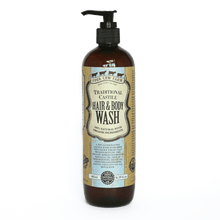 Traditional Castile Hair and Body Wash 485ml / 16.39 fl.oz-Handcrafted Skincare-100% Natural and Organic Foodgrade Ingredients-Four Cow Farm Australia