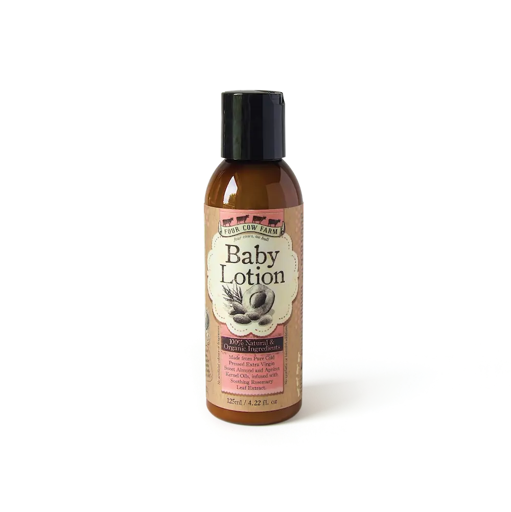 Four Cow Farm Skincare Natural Organic Baby Lotion Australia Made
