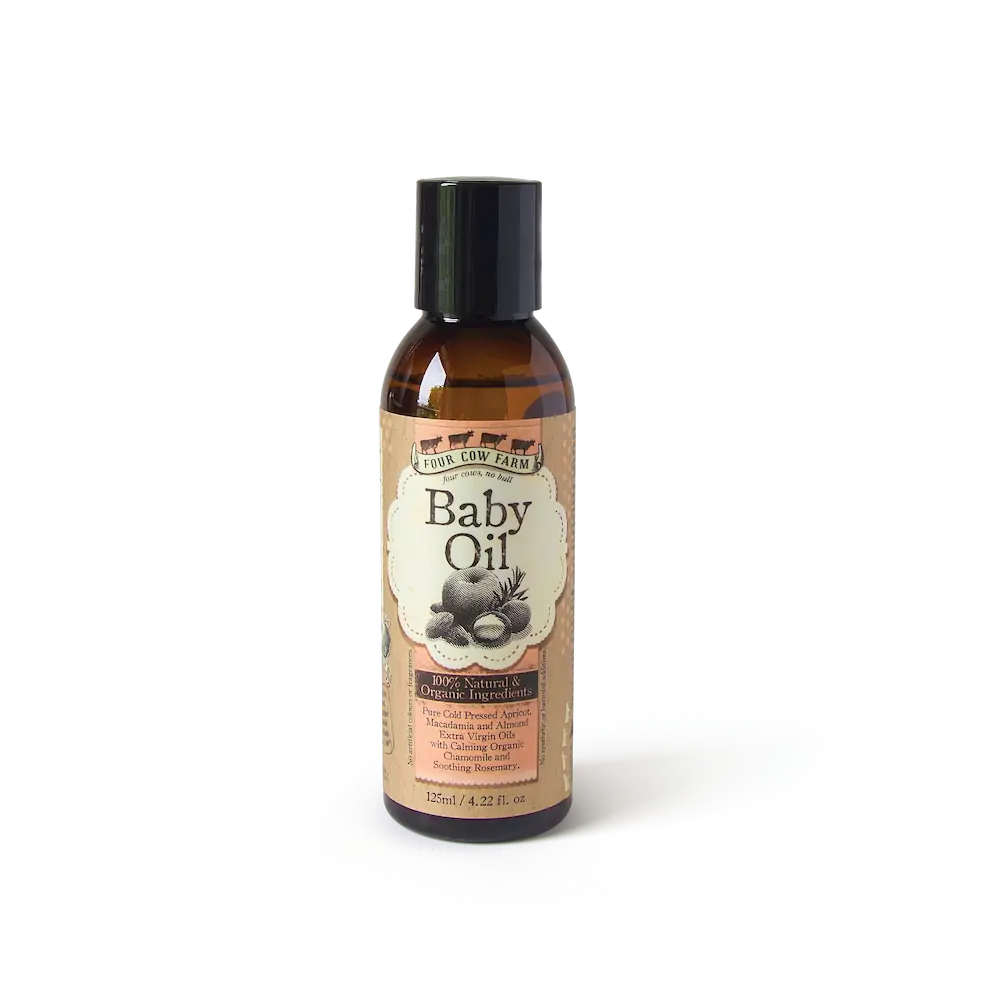 Four Cow Farm Skincare Natural Baby Oil Australia Made