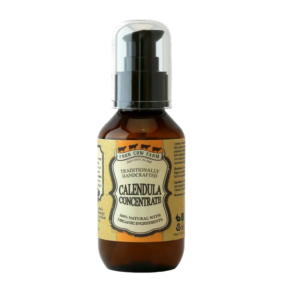 Calendula Concentrate 85ml / 2.87 fl.oz-Handcrafted Skincare-100% Natural and Organic Foodgrade Ingredients-Four Cow Farm Australia