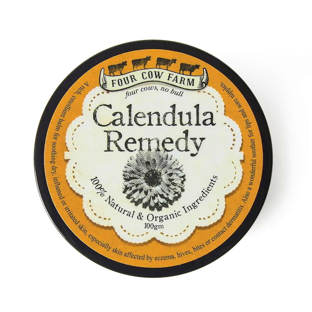 Four Cow Farm Organic Calendula Balm Australia Made 100g