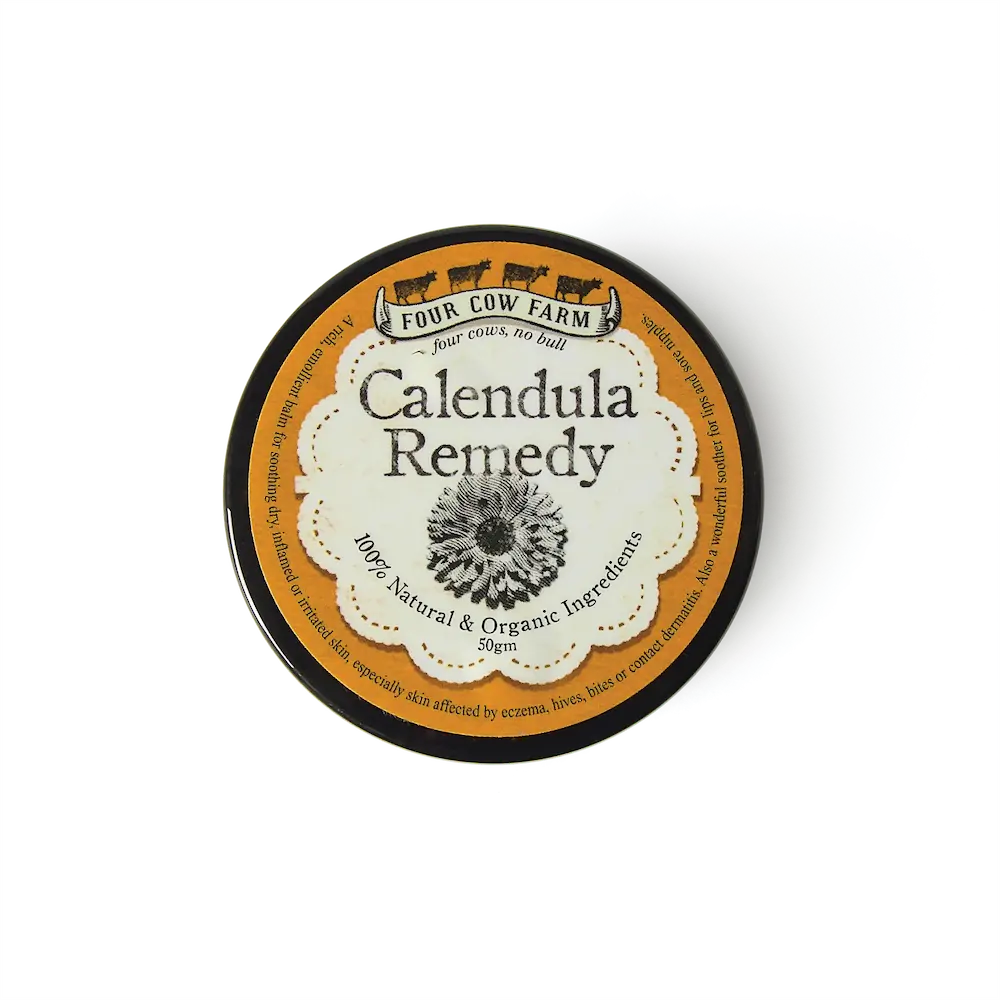 Four Cow Farm Organic Calendula Balm Australia Made 50g