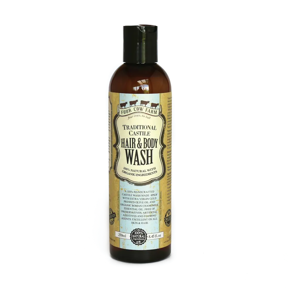 Four Cow Farm Castile Wash Pure True Australia Made 250ml