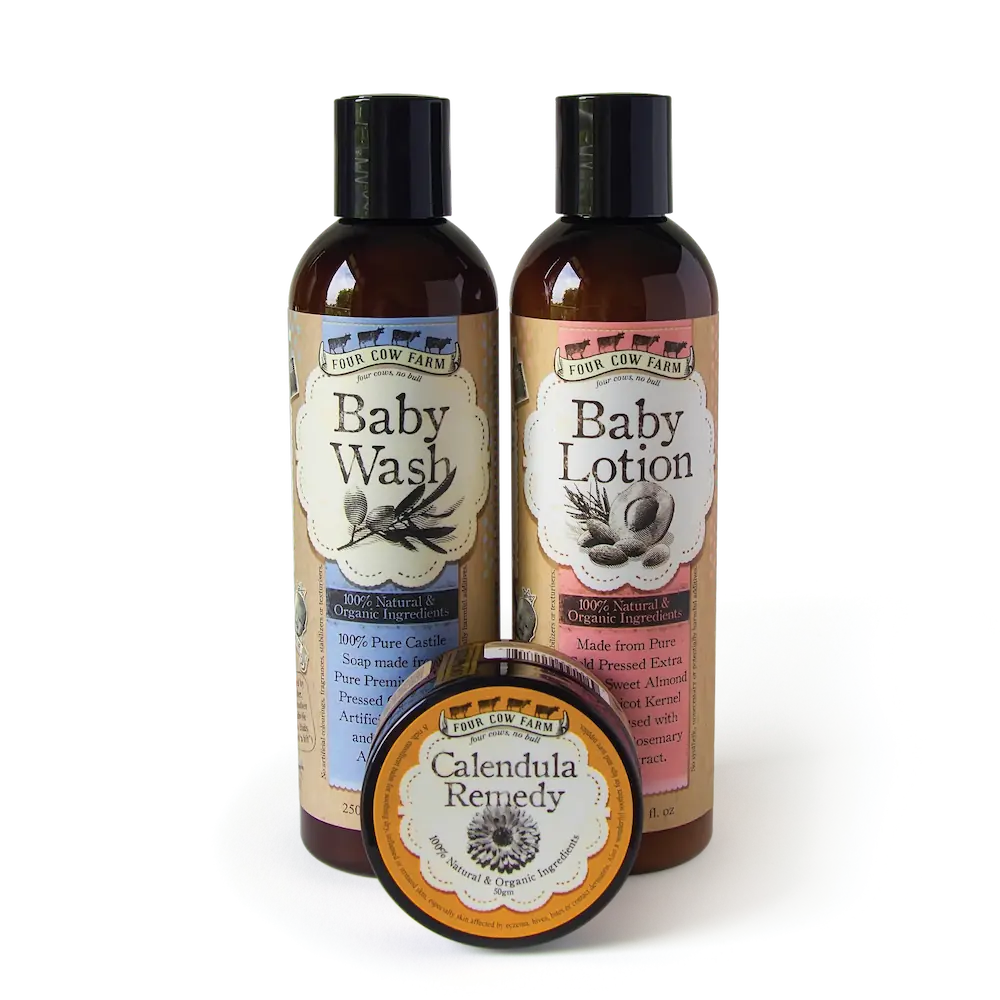 Four Cow Farm Skincare Dry Skin Trio Kit Australia Made