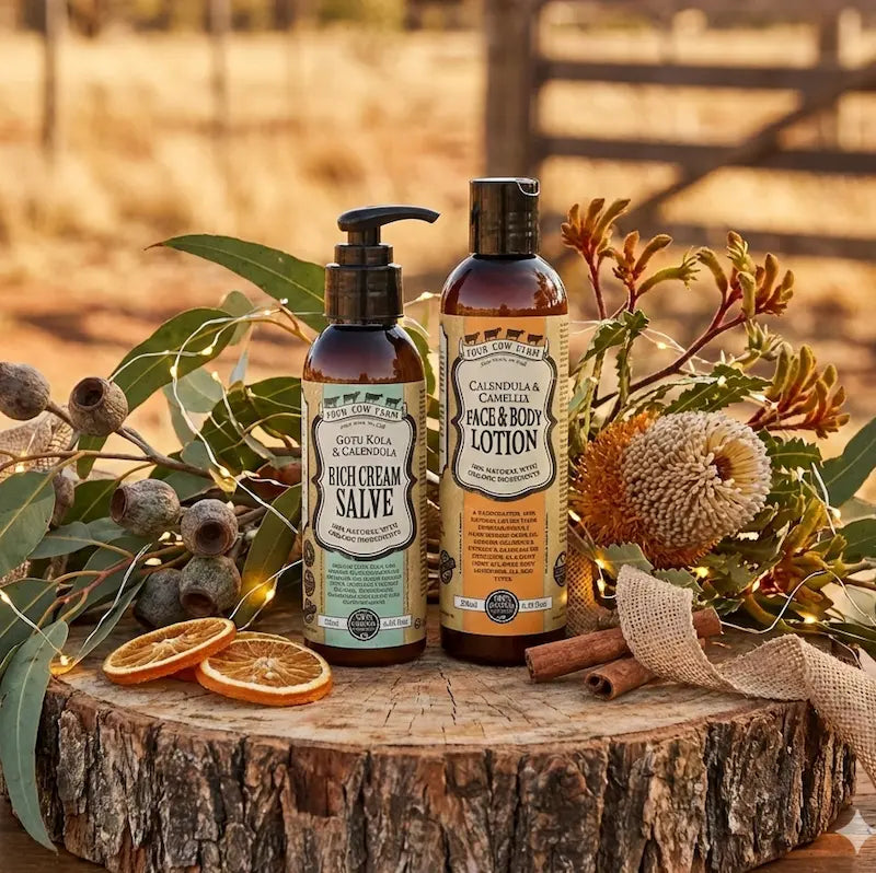 Gotu Kola & Calendula Lotion Four Cow Farm Skincare