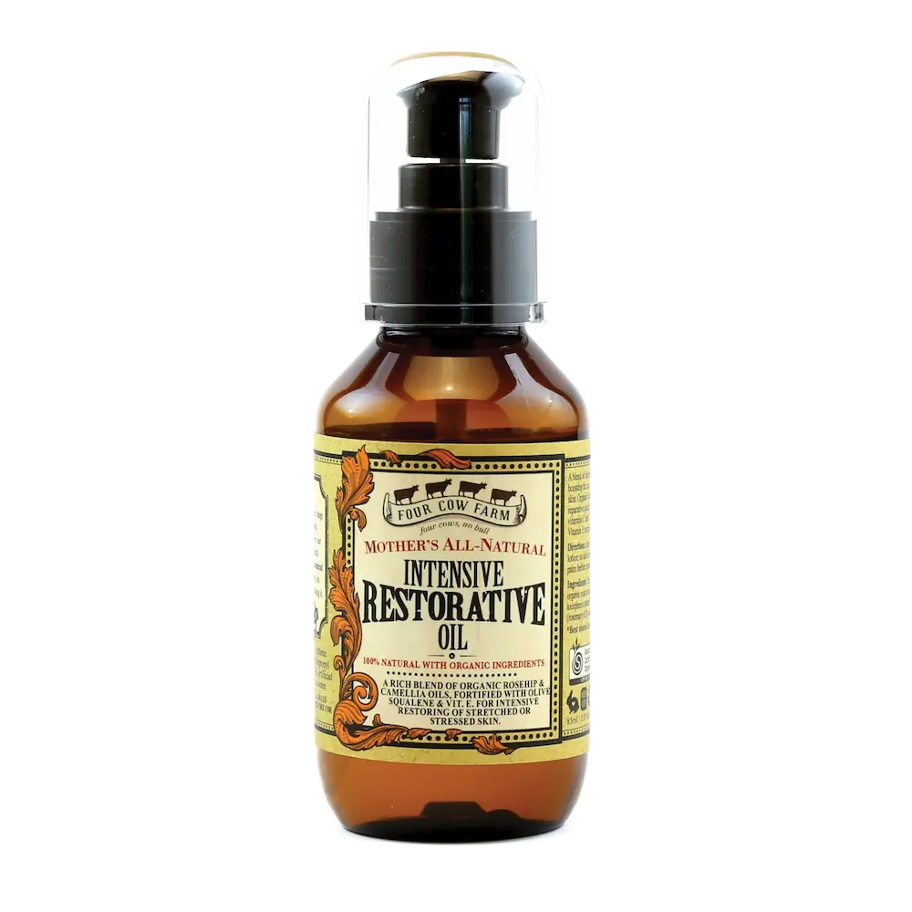 Mother’s All-Natural Intensive Restorative Oil 85ml / 2.87 fl.oz-Handcrafted Skincare-100% Natural and Organic Foodgrade Ingredients-Four Cow Farm Australia