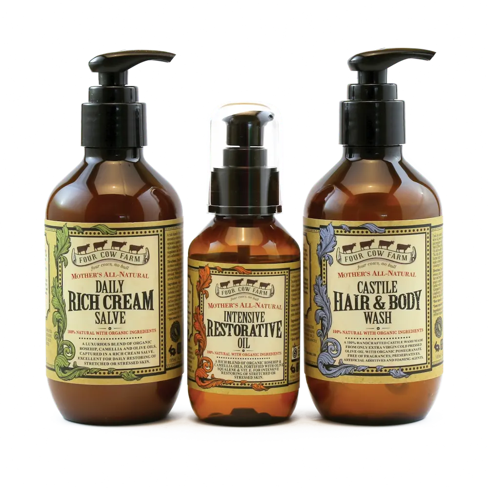 Four Cow Farm Mother's Pregnancy Mature Skincare Kit Australia Made
