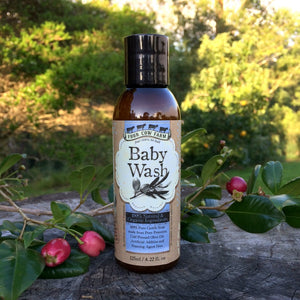 100% Natural Baby Wash 125ml / 4.22 fl.oz-Wash & Cleansers-Handcrafted Skincare-100% Natural and Organic Foodgrade Ingredients-Four Cow Farm Australia