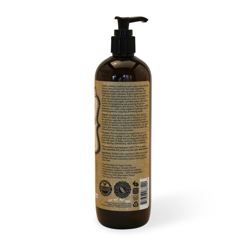 Calendula Hair & Body Wash 485ml | Pure Castile