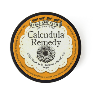 Calendula Remedy Balm (Large) 100g-Balm-Handcrafted Skincare-100% Natural and Organic Foodgrade Ingredients-Four Cow Farm Australia