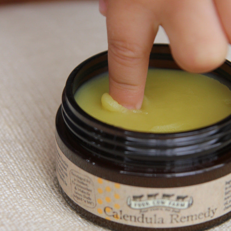 Calendula Remedy Balm (Small) 50g-Balm-Handcrafted Skincare-100% Natural and Organic Foodgrade Ingredients-Four Cow Farm Australia