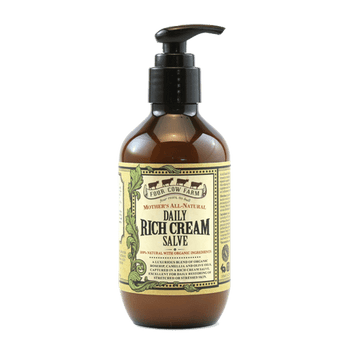 Mother’s All-Natural Daily Rich Cream Salve 185ml / 6.25 fl.oz-Handcrafted Skincare-100% Natural and Organic Foodgrade Ingredients-Four Cow Farm Australia