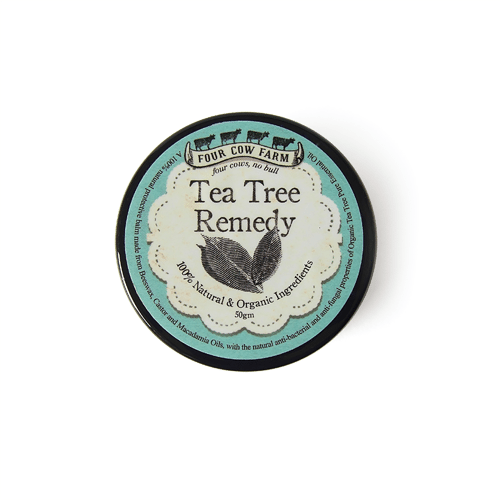 Tea Tree Remedy (Small) 50gm-Balm-Handcrafted Skincare-100% Natural and Organic Foodgrade Ingredients-Four Cow Farm Australia