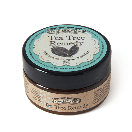 Tea Tree Remedy (Small) 50gm-Balm-Handcrafted Skincare-100% Natural and Organic Foodgrade Ingredients-Four Cow Farm Australia